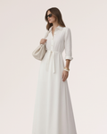 WHITE LINEN DRESS